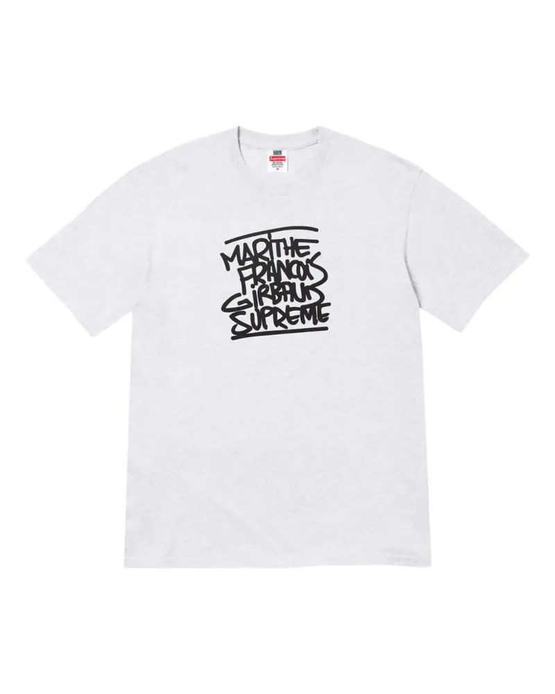 Supreme Being x Marithé + François Girbaud T-Shirt mit Graffiti-Print - Grau Grau