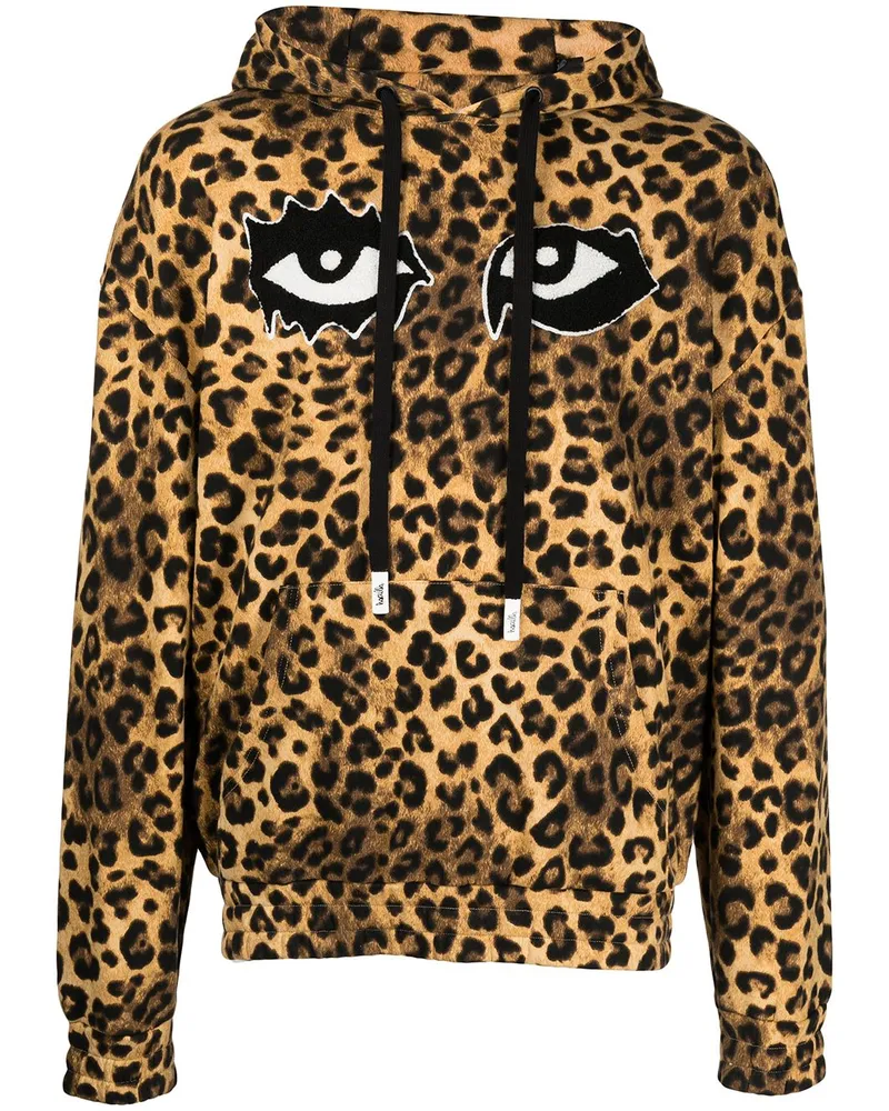 Haculla Hoodie mit Leoparden-Print Braun