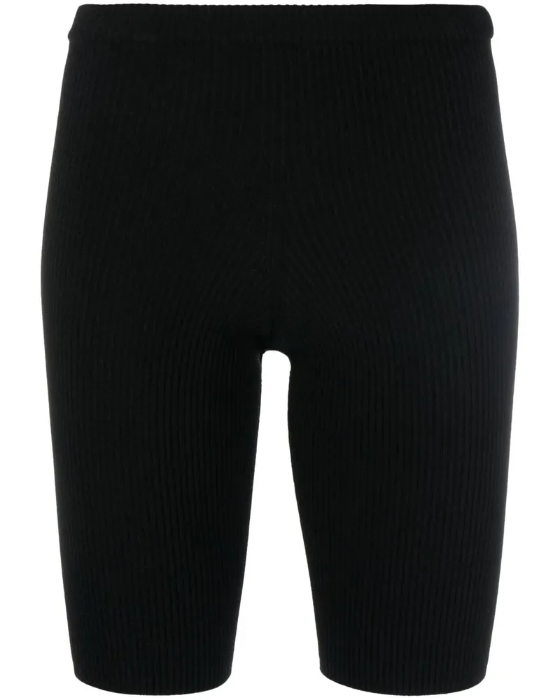Dsquared2 Gerippte Radlerhose - Schwarz Schwarz