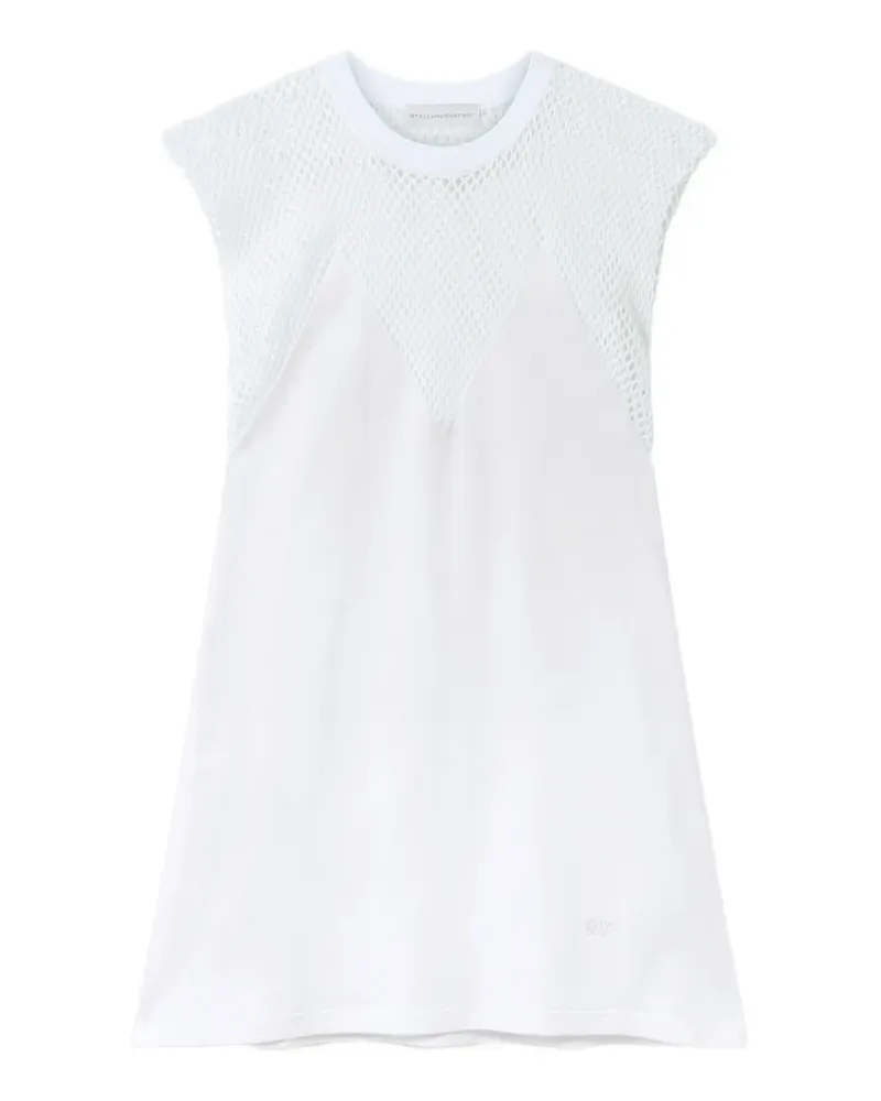 Stella McCartney mesh-panelled mini dress - Weiß Weiß