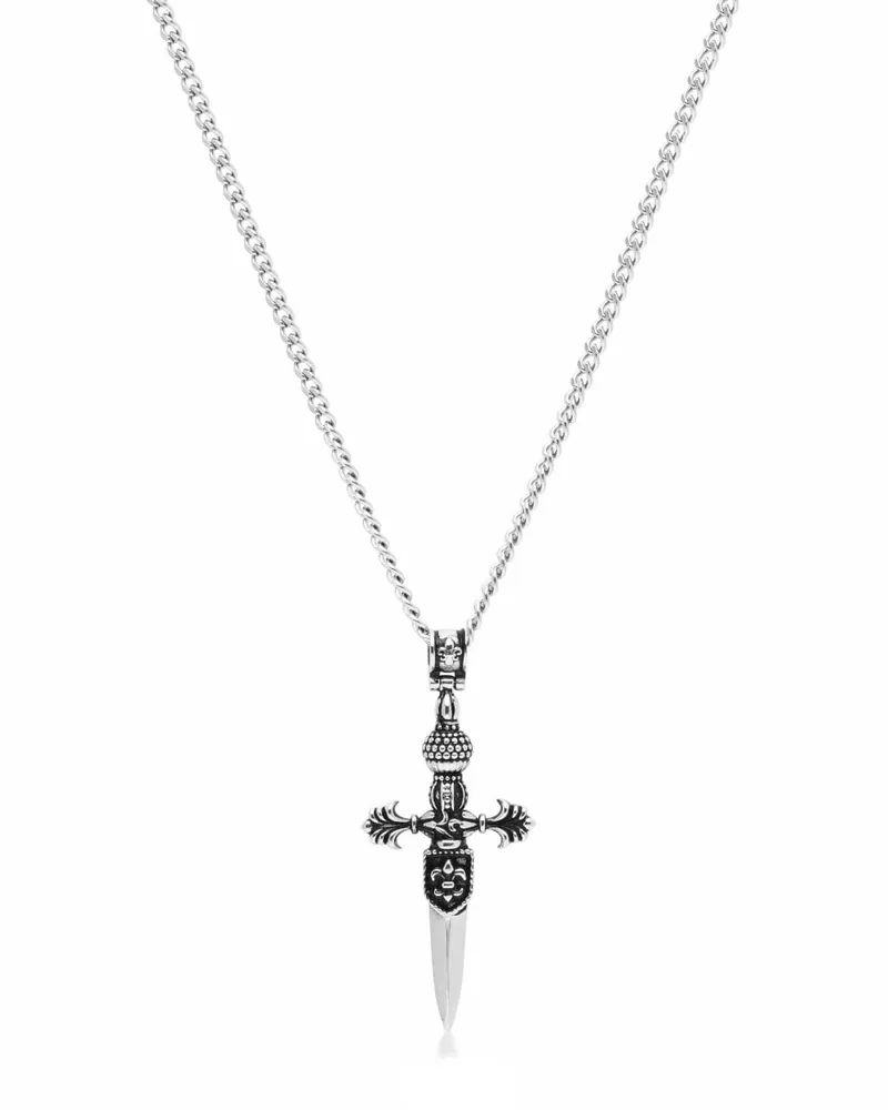 Nialaya Halskette mit Adorned Sword-Anhänger - Silber Silber