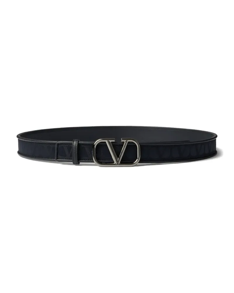 Valentino Garavani Toile Iconographe Gürtel 30mm - Schwarz Schwarz