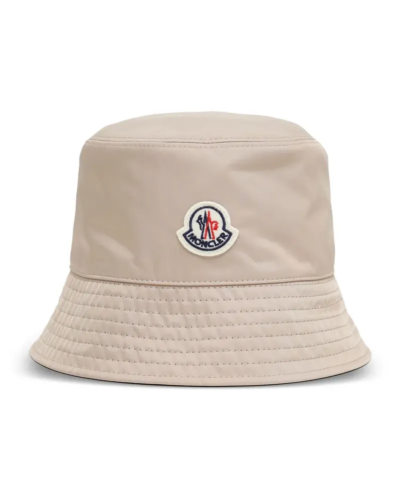 Moncler Fischerhut mit Logo-Patch - Nude Nude