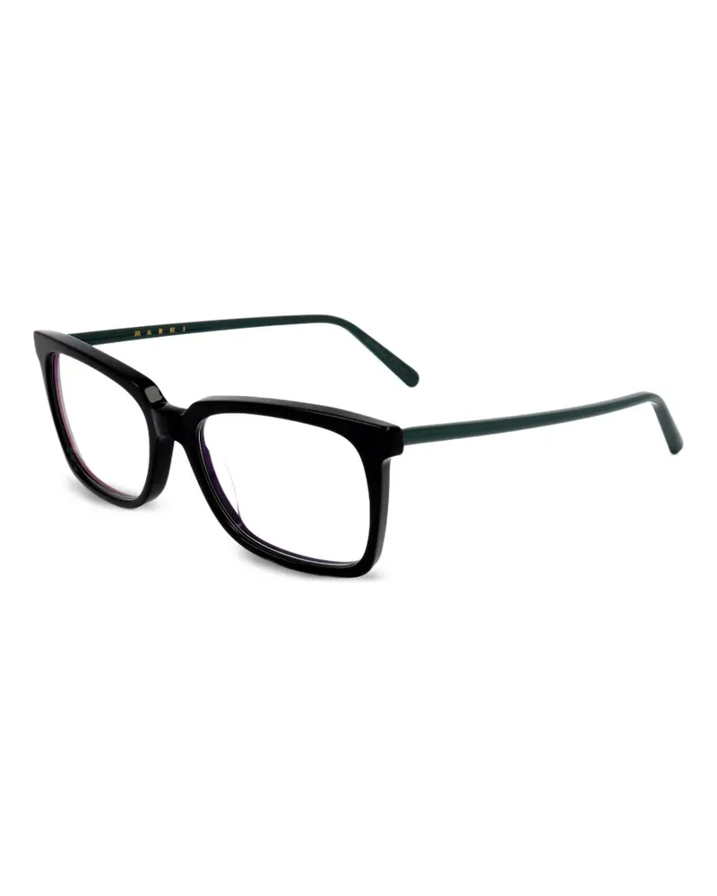 Marni Brille mit eckigem Gestell - Schwarz Schwarz