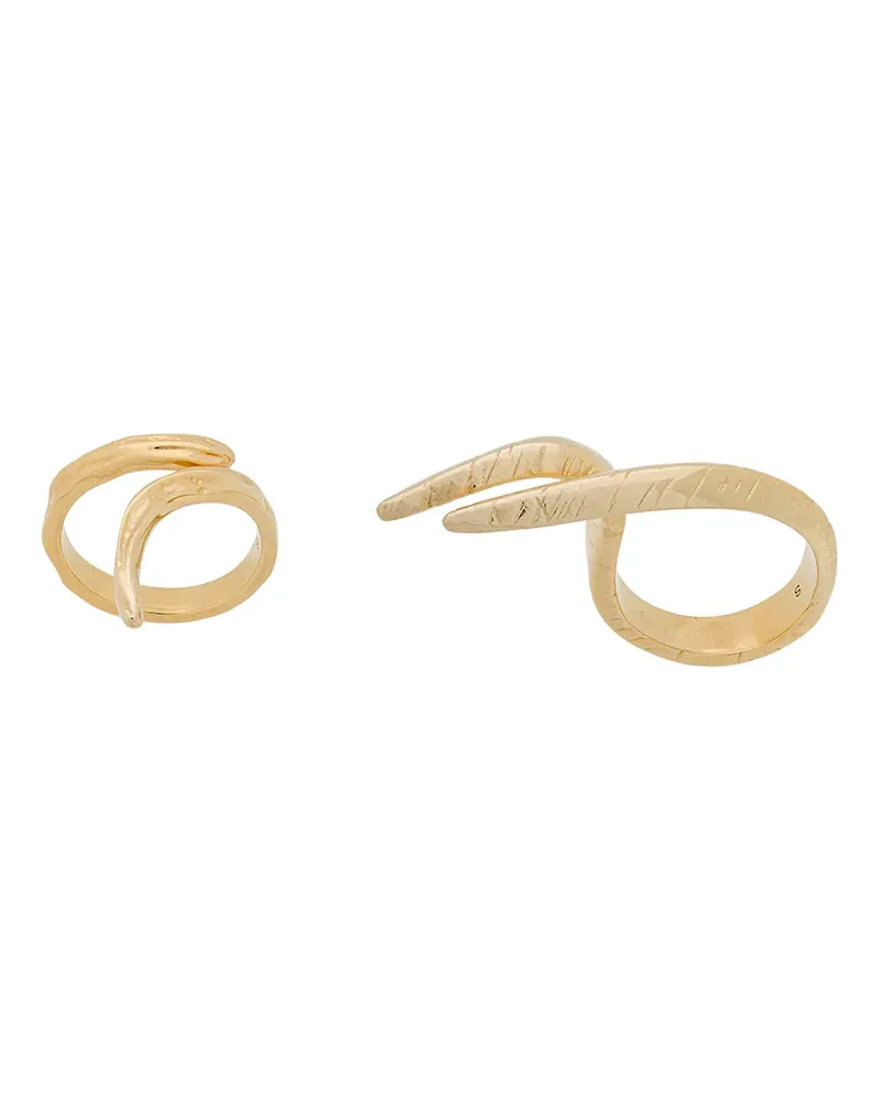 Givenchy Claw' Ring-Set - Gold Gold