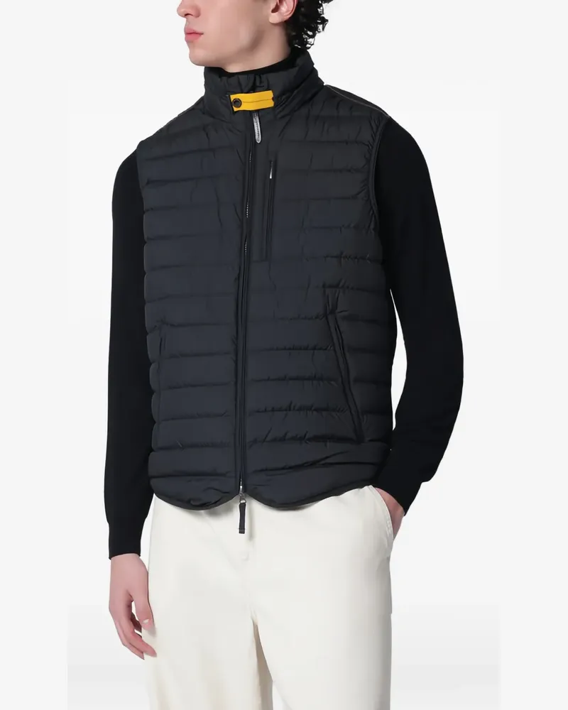 Parajumpers Gesteppte Weste mit Logo-Patch - Schwarz Schwarz