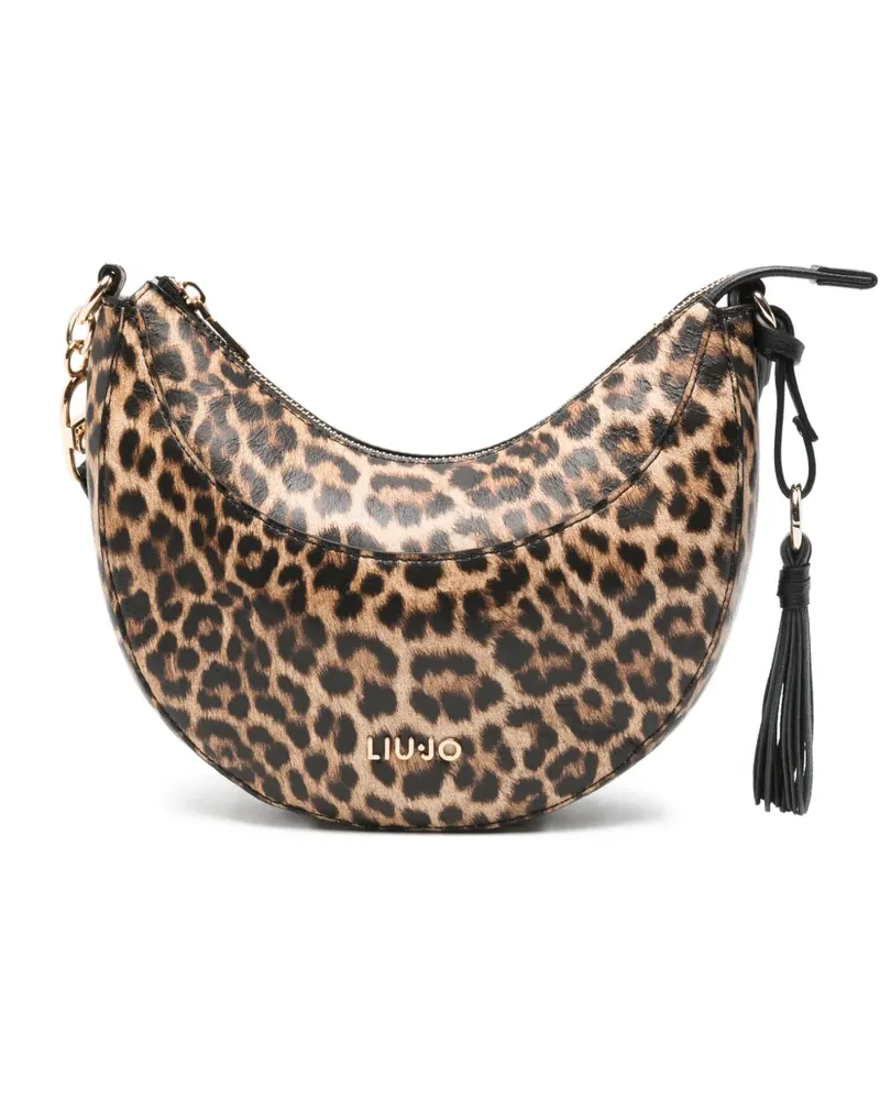 Liu Jo Mittelgroße Tasche mit Animal-Print - Nude Nude