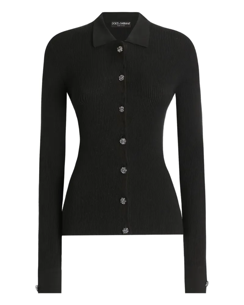 Dolce & Gabbana Geknöpfter Cardigan - Schwarz Schwarz