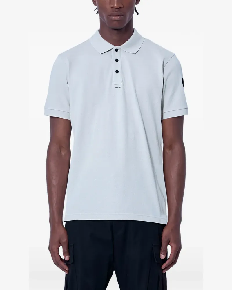 Moncler Poloshirt mit Logo-Patch - Nude Nude