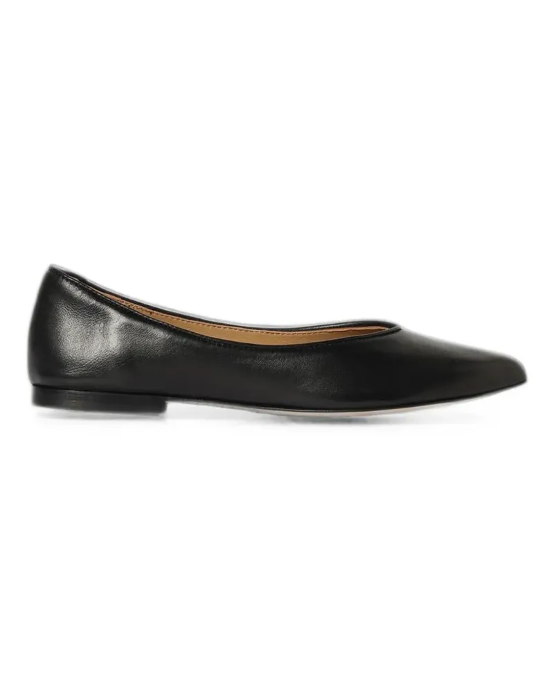 Anna F. Ballerinas mit spitzer Kappe - Schwarz Schwarz