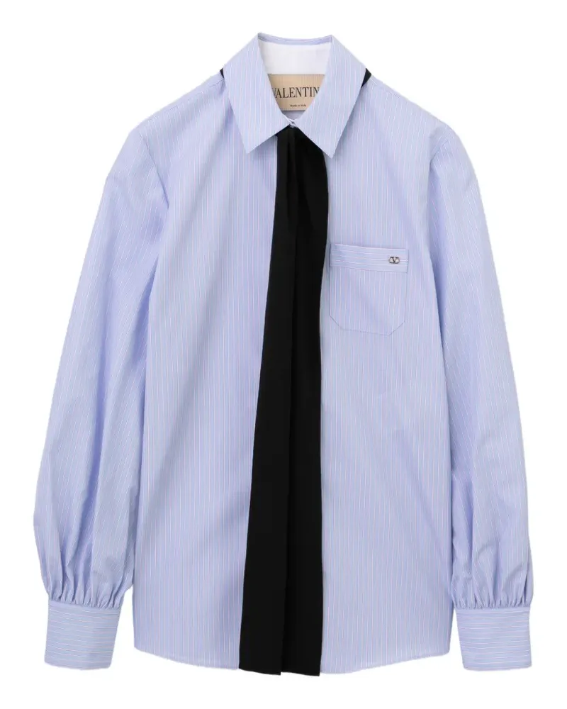 Valentino Garavani Hemd mit Perlenverzierung - Blau Blau