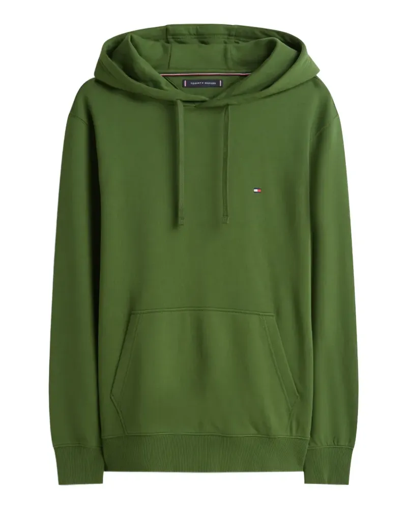 Tommy Hilfiger logo-patch hoodie - Grün Grün