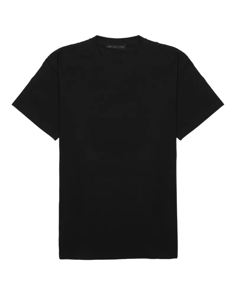 Low Brand T-Shirt mit rundem Ausschnitt - Schwarz Schwarz
