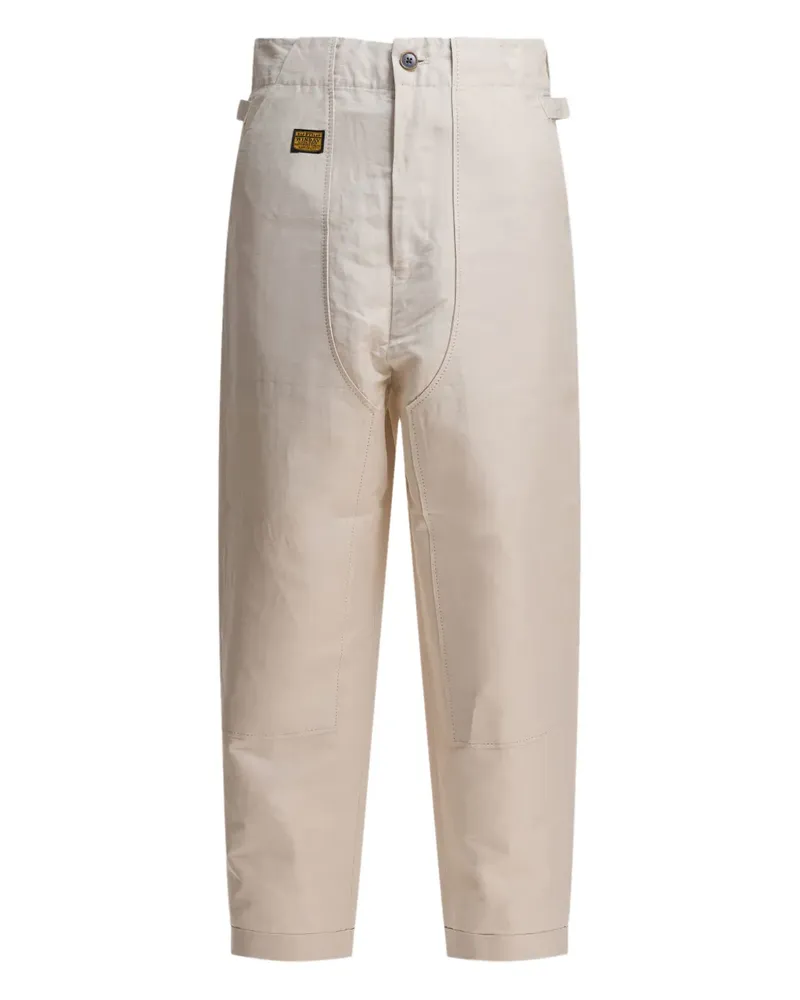 KAPITAL Hose mit Logo-Patch - Light and natural Light