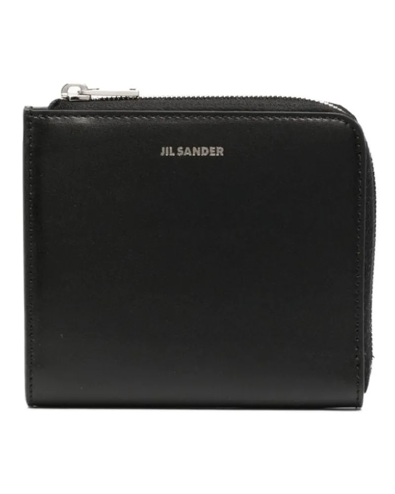 Jil Sander Portemonnaie mit Logo-Print - Schwarz Schwarz
