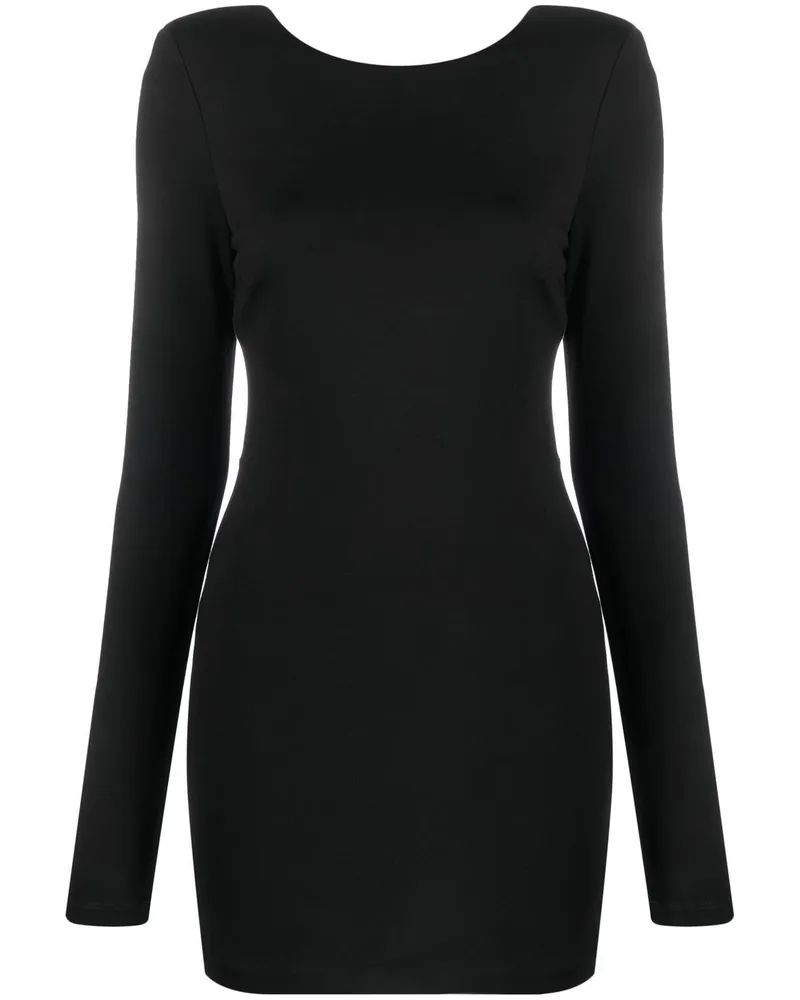 ROTATE Birger Christensen Minikleid mit offenem Rücken - Schwarz Schwarz