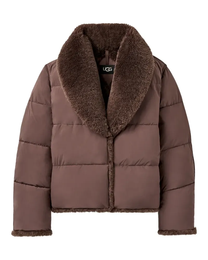 UGG Wylda Steppjacke mit Faux-Fur-Kragen - Braun Braun