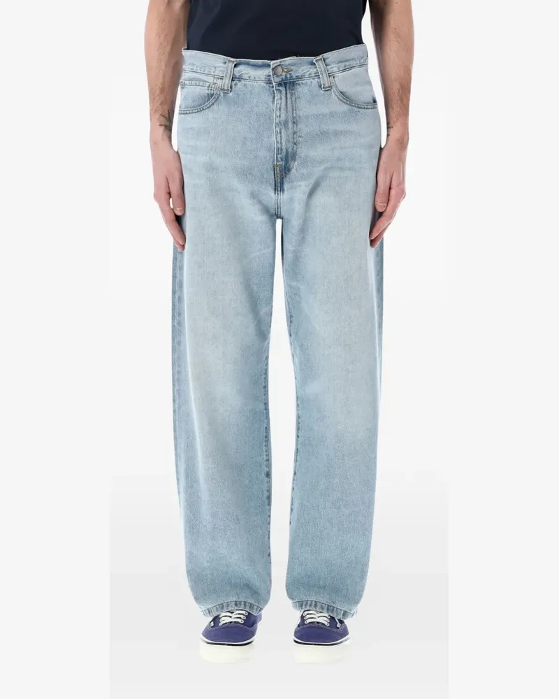 Carhartt WIP Landon logo-patch straight-leg jeans - Blau Blau
