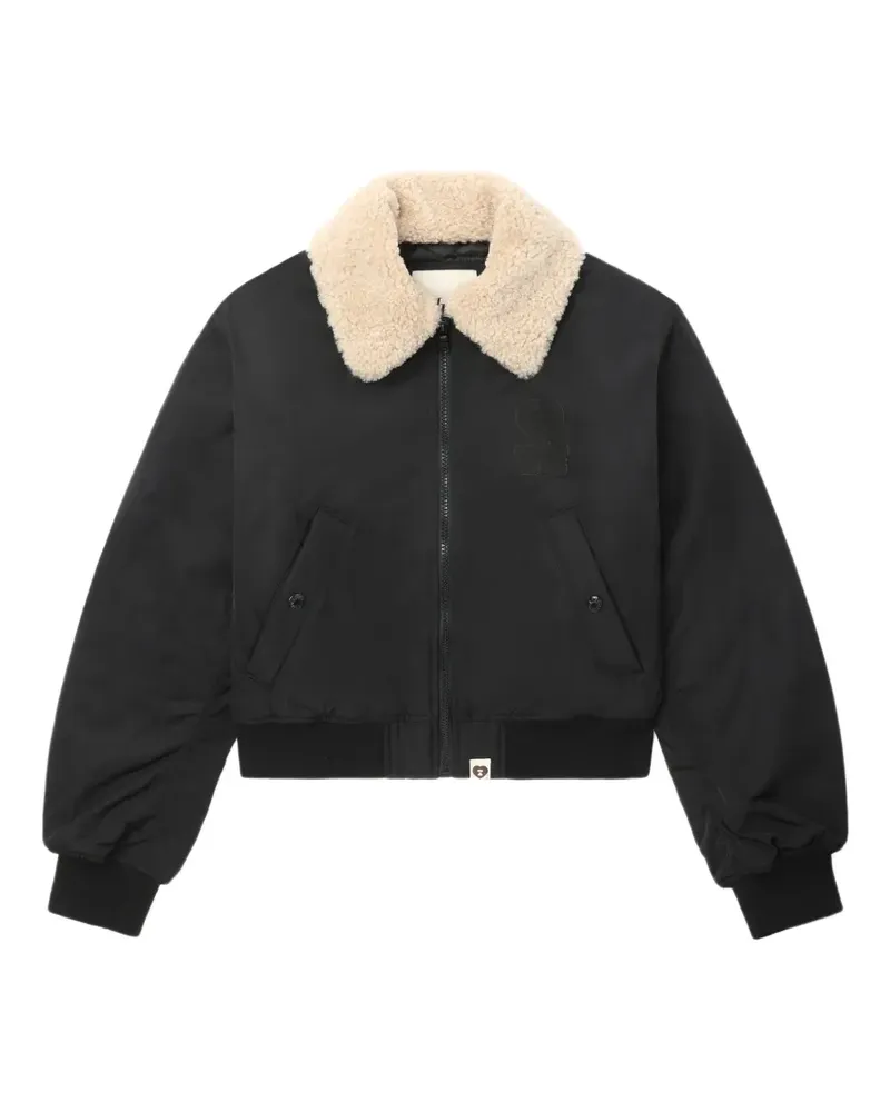 BAPE Jacke mit Kragen - Schwarz Schwarz