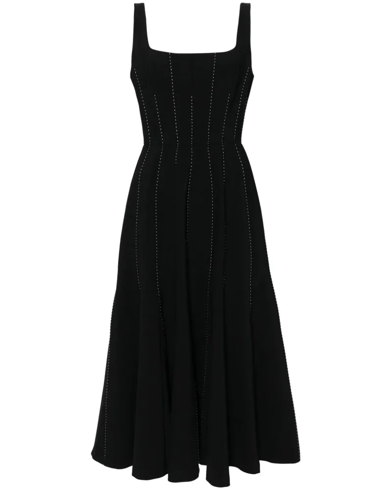 Elie Saab Festliches Kleid im Patchwork-Design - Schwarz Schwarz