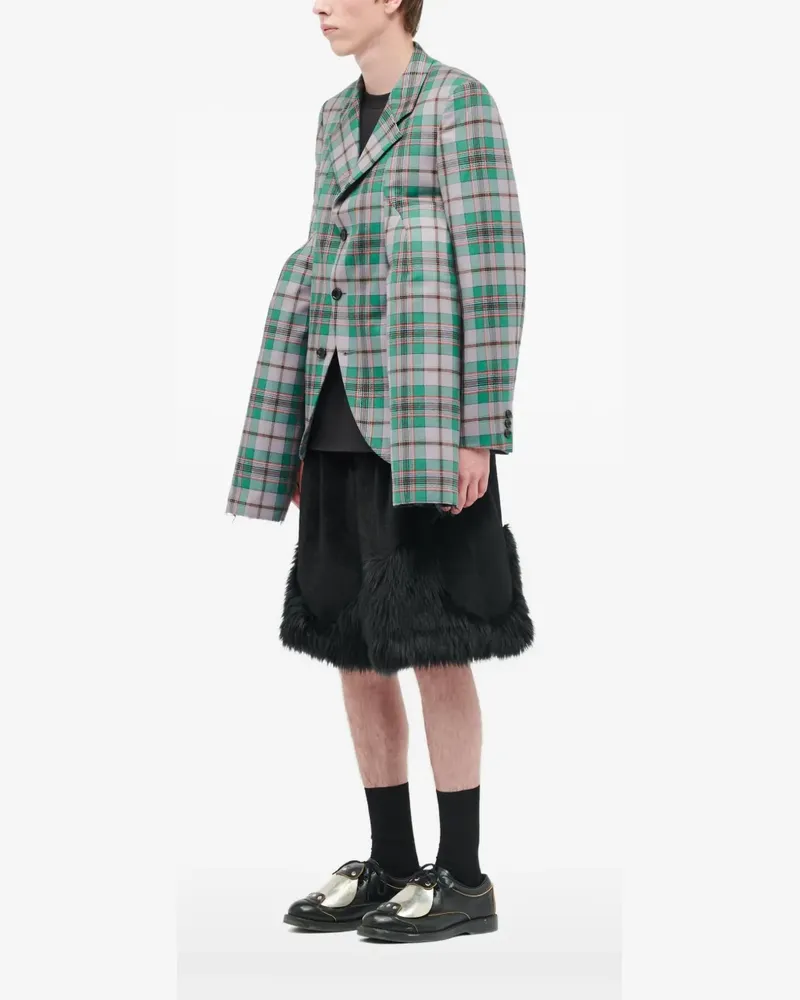 Comme des Garçons plaid blazer - Grün Grün