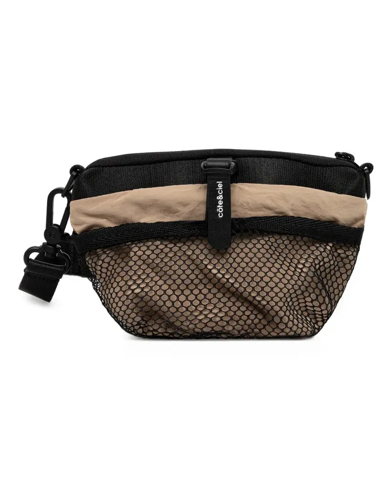COTEetCIEL Orba mesh-panel belt bag - Nude Nude