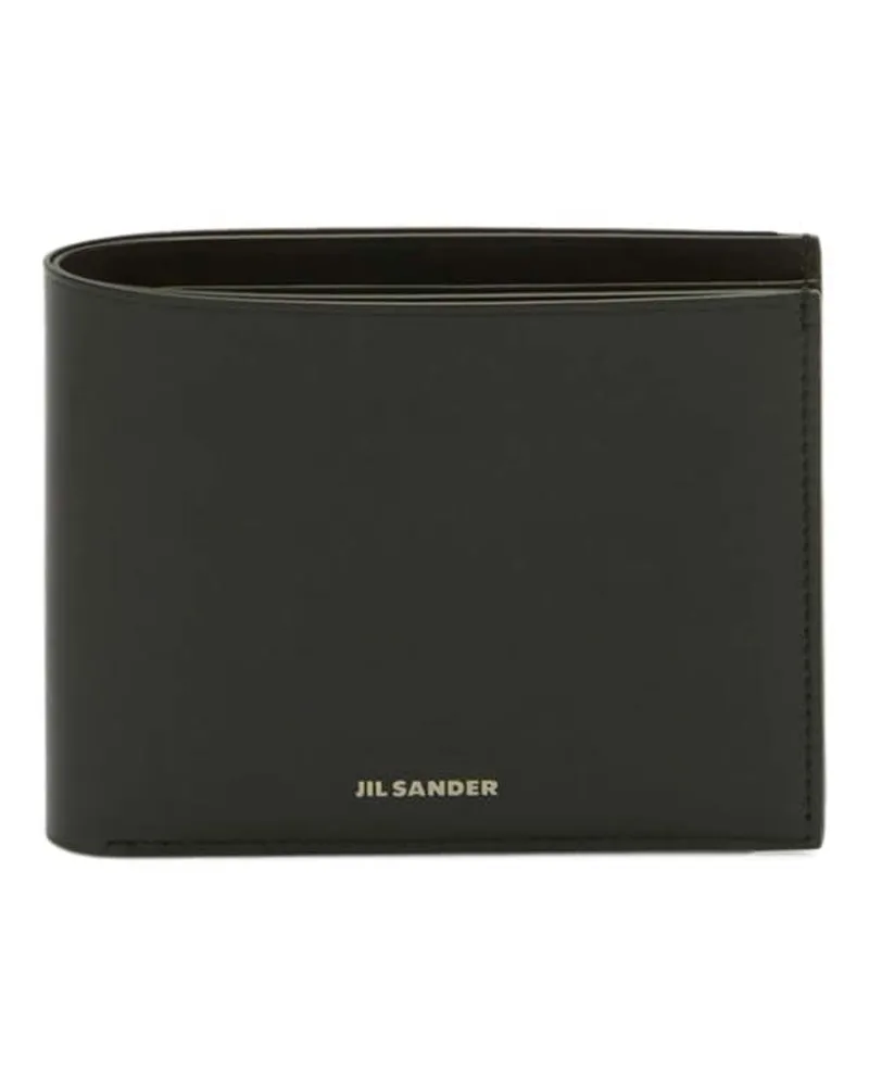 Jil Sander Portemonnaie mit Klappe - Schwarz Schwarz