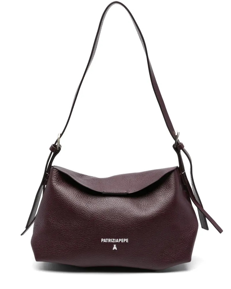 Patrizia Pepe Never Complete Schultertasche mit Schnallendetail - Violett Violett