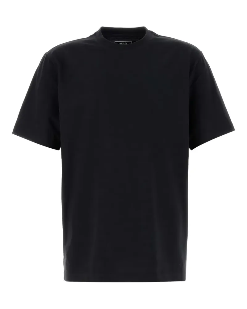 Y-3 T-Shirt mit Logo-Print - Schwarz Schwarz