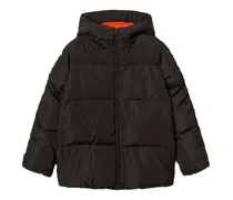 Gefütterte Kapuzenjacke - Schwarz