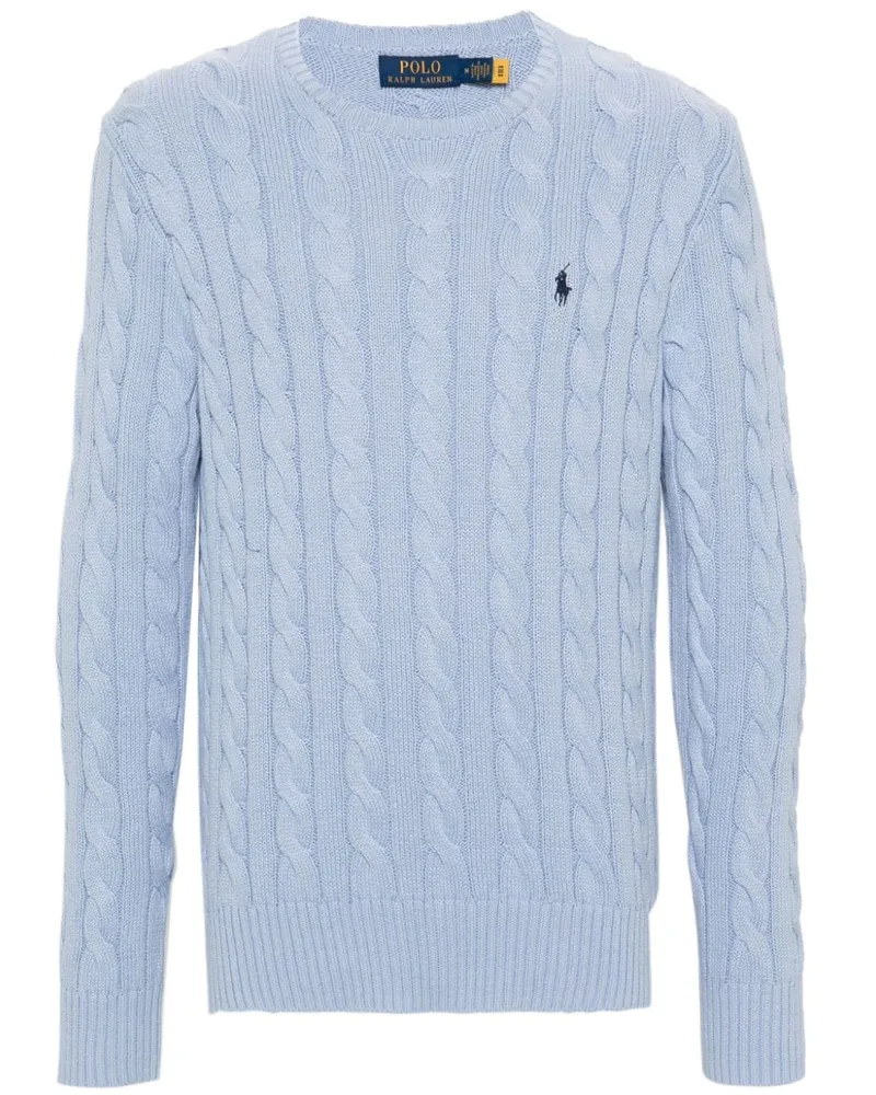 Ralph Lauren Pullover mit Polo Pony - Blau Blau