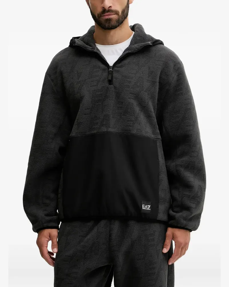 EA7 half-zip hoodie - Grau Grau