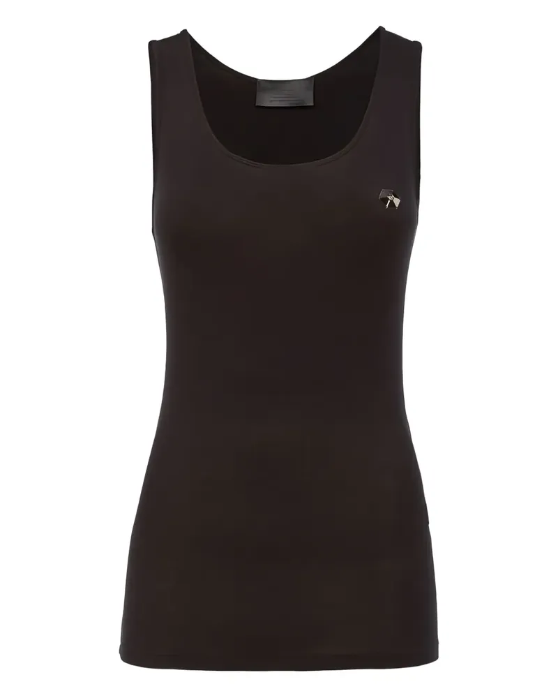 Philipp Plein ribbed tank top - Schwarz Schwarz