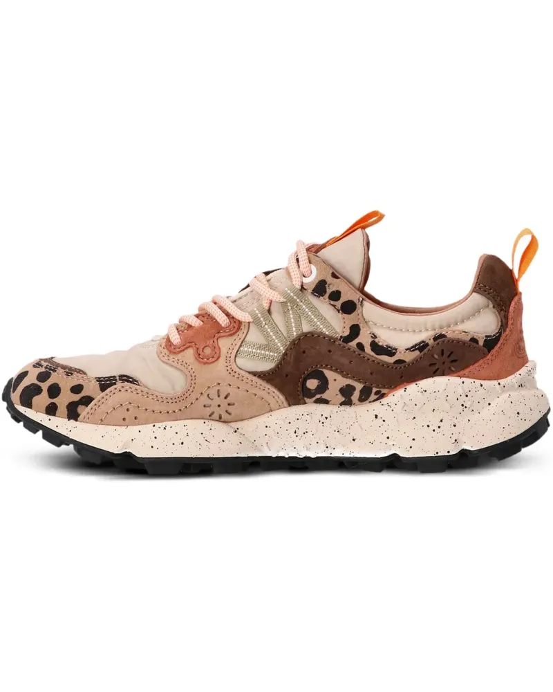 Flower MOUNTAIN Yamano 3 Sneakers mit Leo-Print - Nude Nude