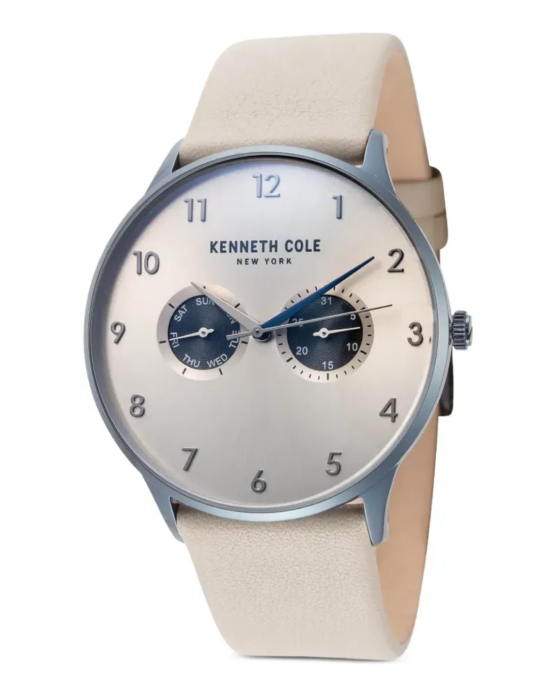 Kenneth Cole Armbanduhr aus Leder 42mm - Nude Nude