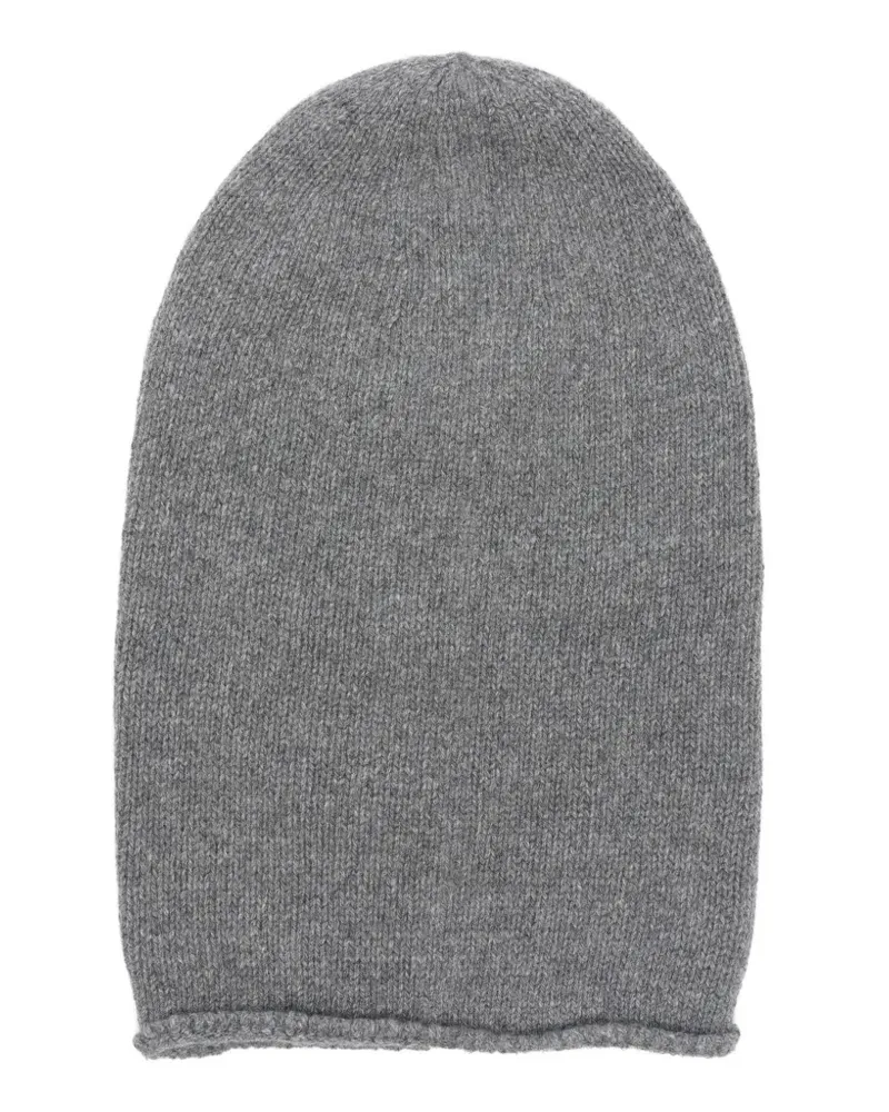 CENERE GB knitted beanie hat - Grau Grau