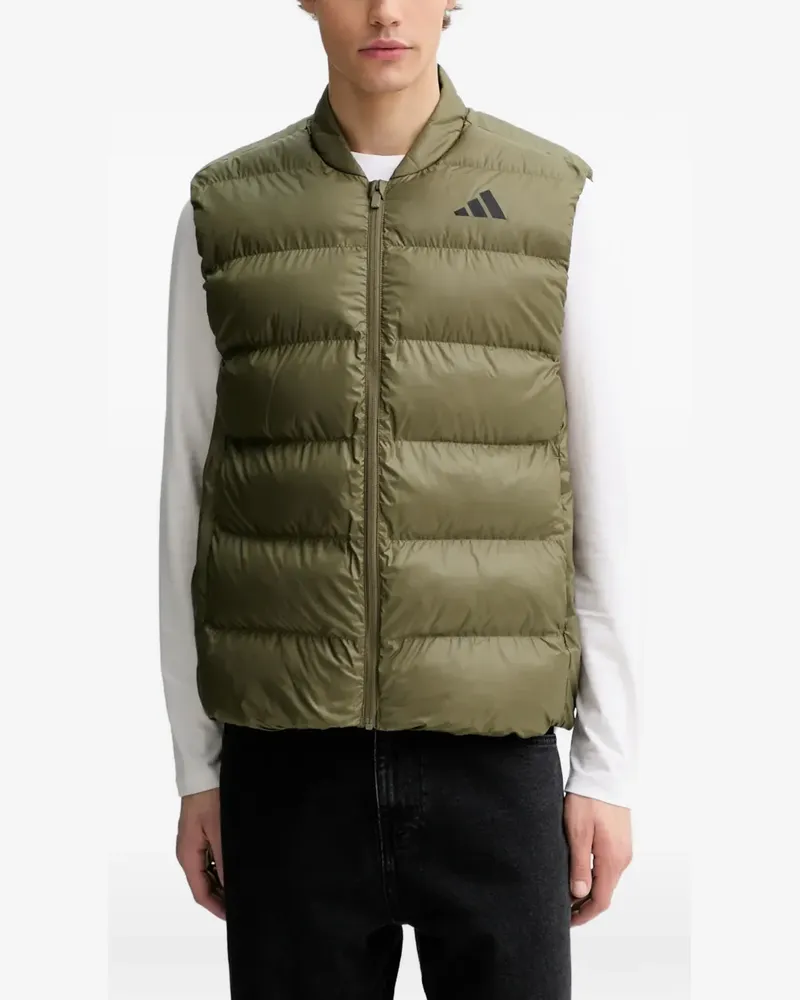 adidas Climawarm logo zip vest - Grün Grün