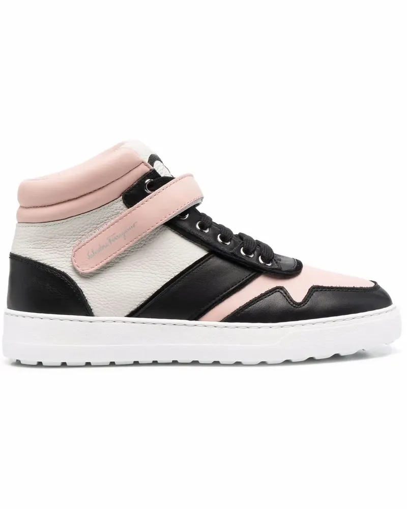 Ferragamo Noe High-Top-Sneakers - Schwarz Schwarz