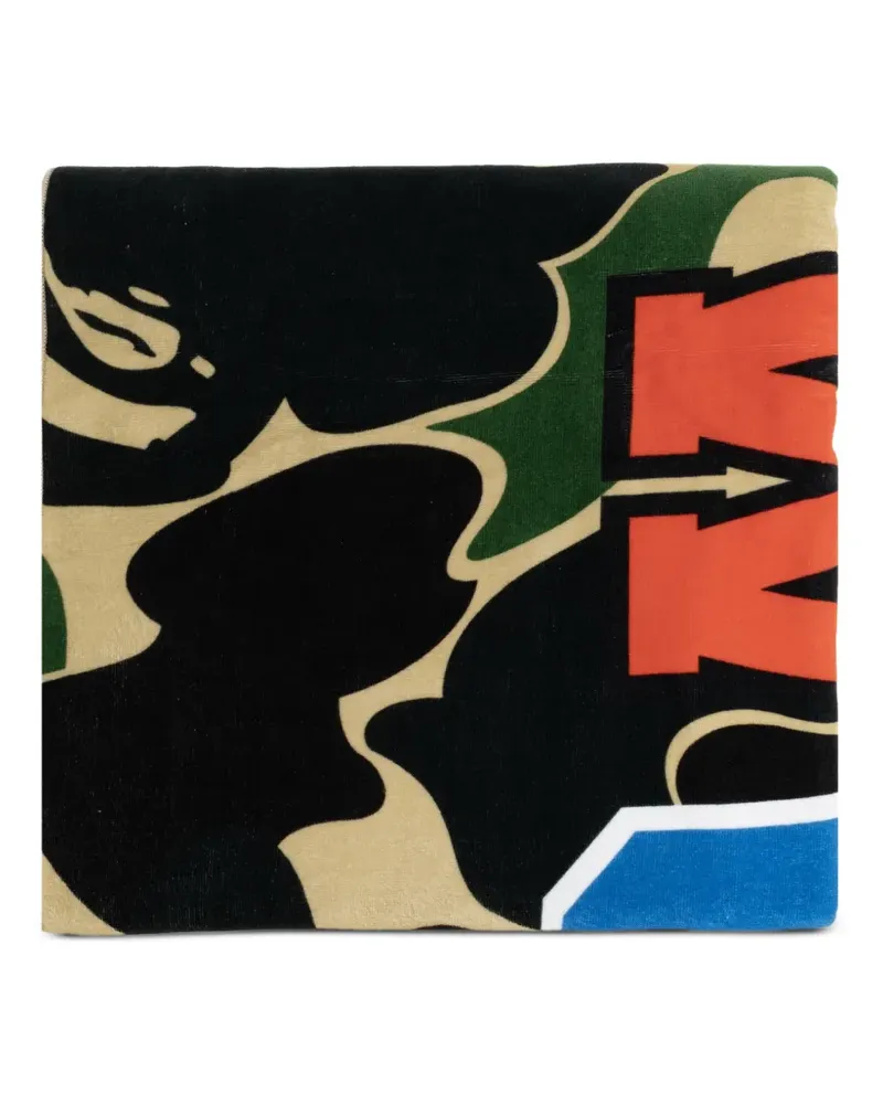 BAPE ABC camo shark beach towel - Grün Grün