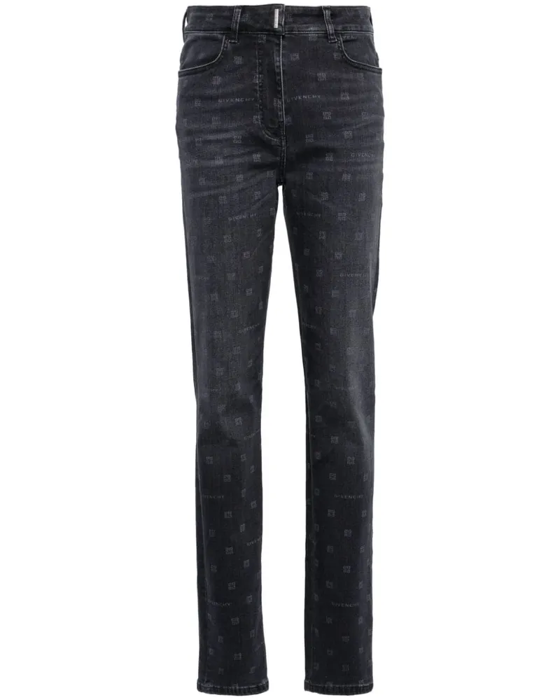 Givenchy Skinny-Jeans mit hohem Bund Schwarz