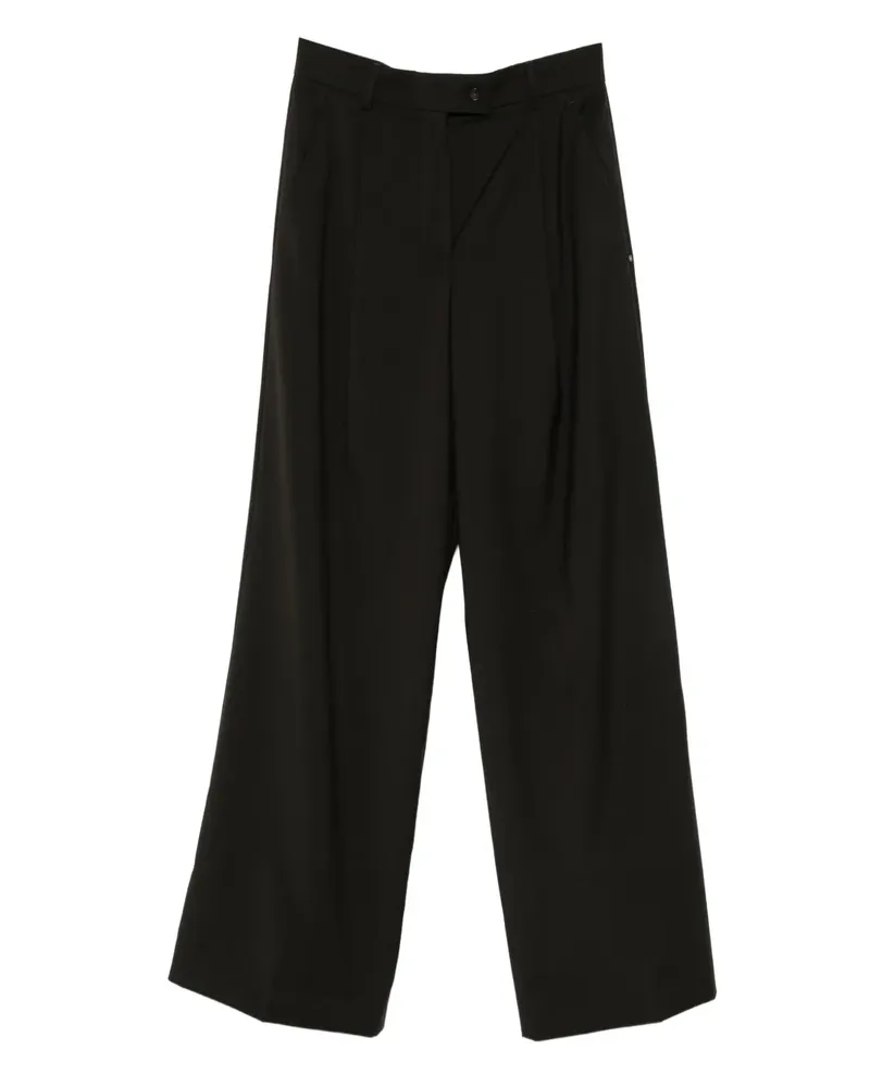 SPORTMAX Klassische Bundfaltenhose - Schwarz Schwarz