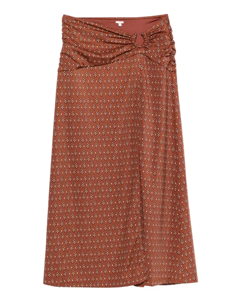 Johanna Ortiz Under the Sun Rock mit Paisley-Print - Braun Braun