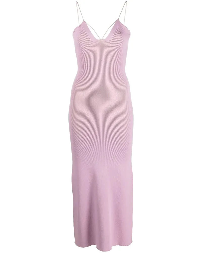 AERON Gestricktes Midikleid - Violett Violett