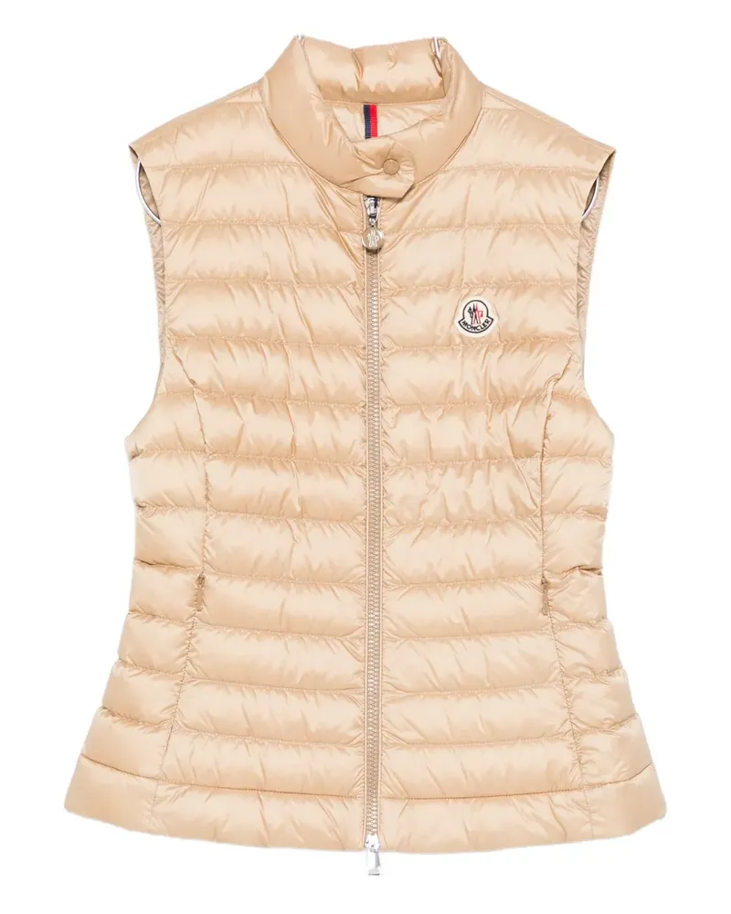 Moncler Gesteppte Weste mit Reißverschluss - Nude Nude