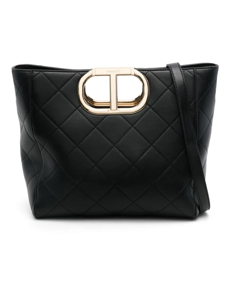 Twin-Set Lila Tote Bag - Schwarz Schwarz