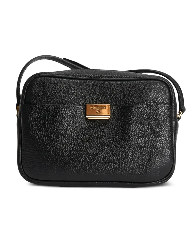 Patrizia Pepe All Day Mini-Tasche aus gekörntem Leder - Schwarz Schwarz