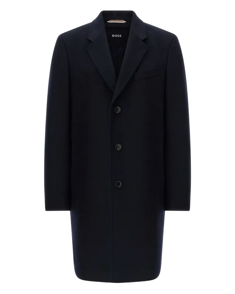 HUGO BOSS button single-breasted coat - Blau Blau