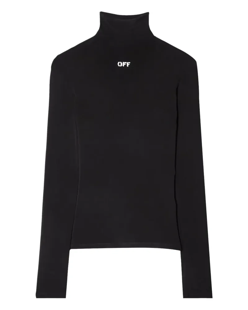 OFF-WHITE Oberteil mit Stehkragen - Schwarz Schwarz