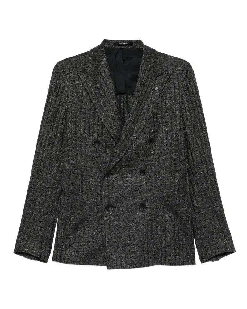 Tagliatore Doppelreihiges Sakko mit Nadelstreifen - Grau Grau