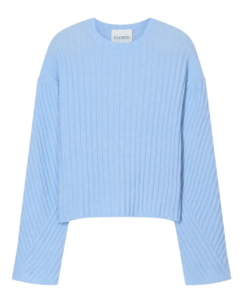 Closed Gerippter Pullover - Blau Blau
